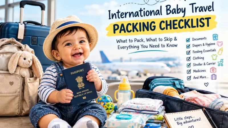 What to Pack for an International Trip With a Baby: The Ultimate Checklist for Indian Parents