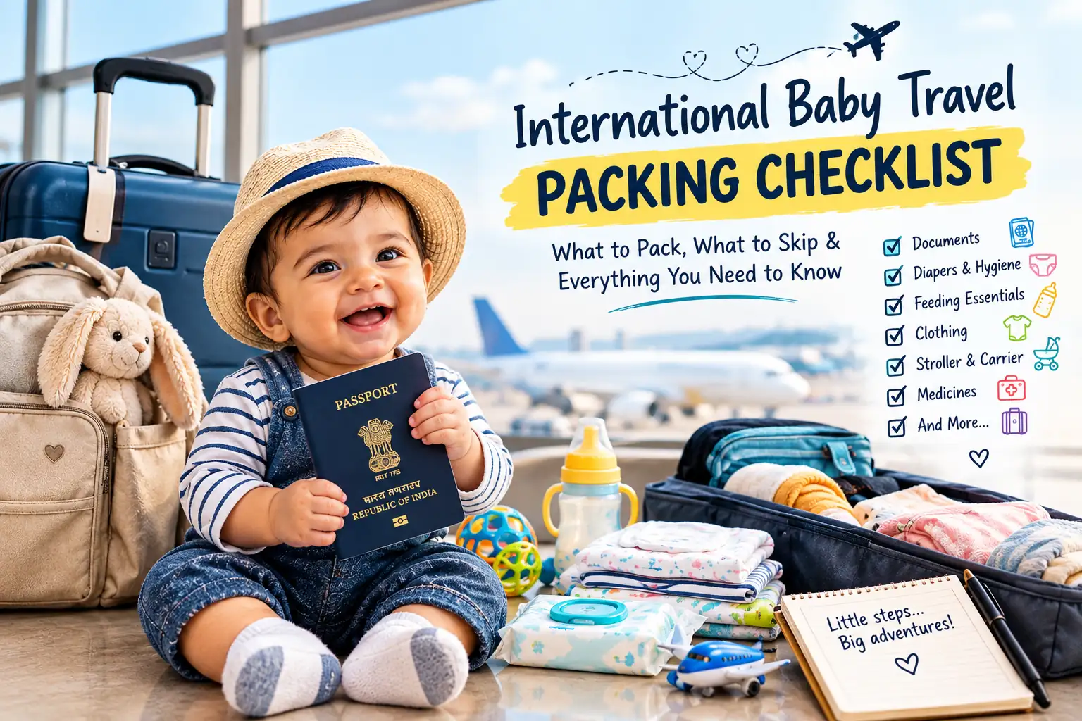 What to Pack for an International Trip With a Baby: The Ultimate Checklist for Indian Parents